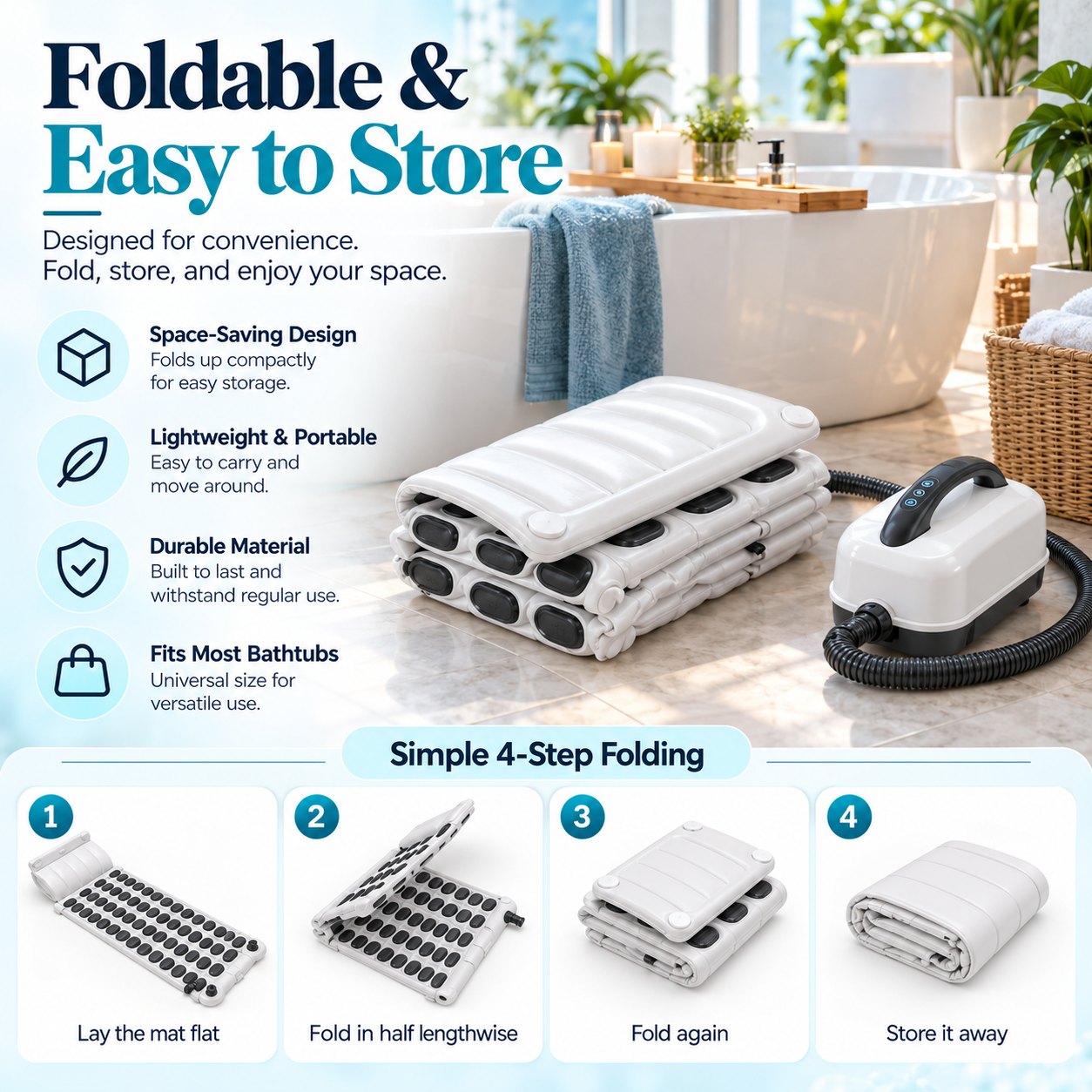 Folds Up and Stores Easily